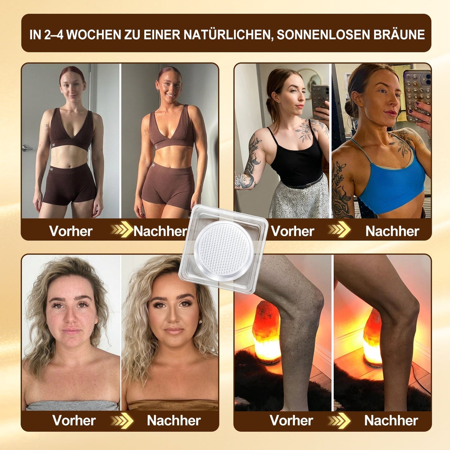 Offizieller Shop | ☀️☀️ Hiskin® Sunless Bronze Microneedle Patch 🇩🇪 Nur 1× täglich anwenden ✨ Sichtbar sonnengeküsster Teint in nur 7 Tagen ✅ Ohne UV-Strahlung · Ohne Orangestich · Ohne Streifen · DHA-frei · Einfach anzuwenden