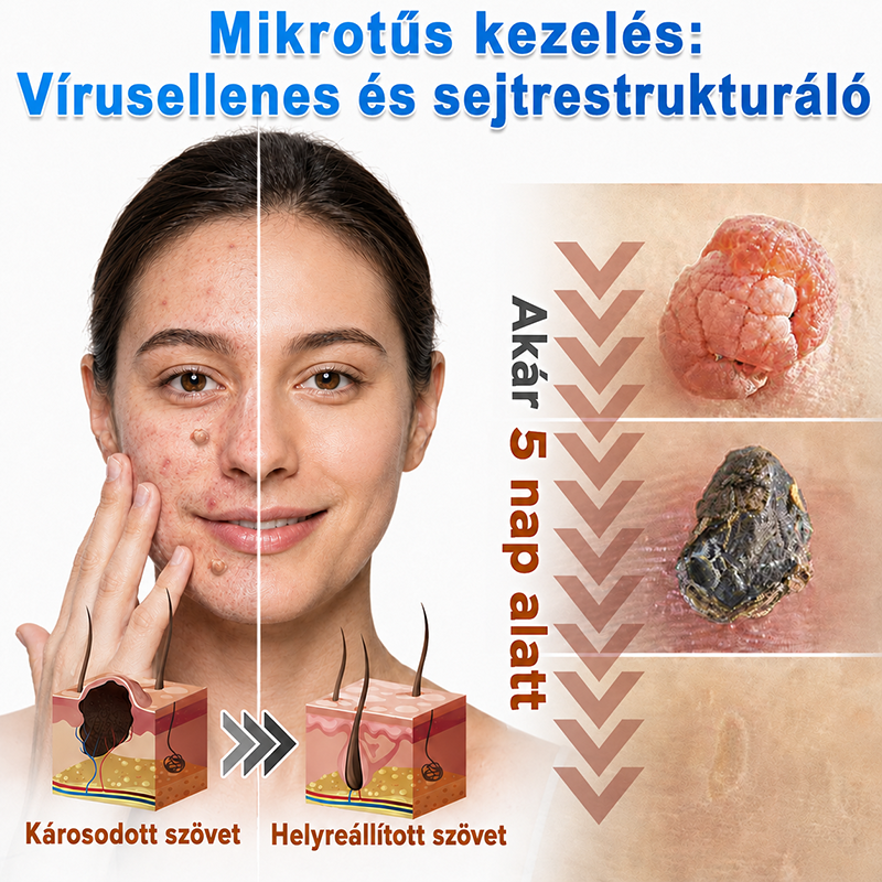 🇭🇺 HAJUEI® ☺️ 2-az-1-ben Mikrotű & Hidrokoloid Tapasz | 🧪 Kiemelkedő Anyajegyek, Pattanások, Lapos Szemölcsök & Bőrkinövések Eltávolítója | Ráncok, Hegek & Bőrhibák Javítása | Láthatatlan Csillag Pattanástapasz Arcra & Testre | 144 db ✨