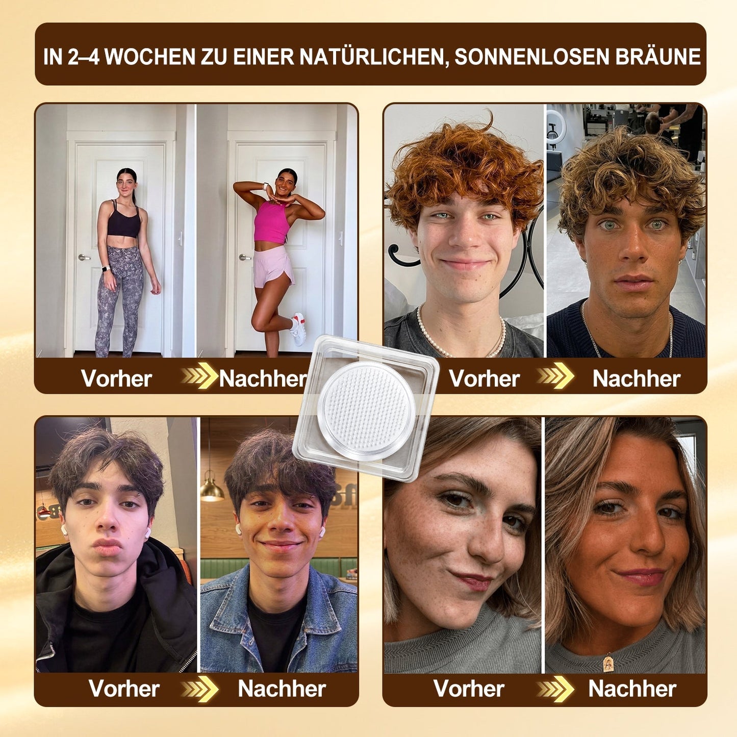 Offizieller Shop | ☀️☀️ Hiskin® Sunless Bronze Microneedle Patch 🇩🇪 Nur 1× täglich anwenden ✨ Sichtbar sonnengeküsster Teint in nur 7 Tagen ✅ Ohne UV-Strahlung · Ohne Orangestich · Ohne Streifen · DHA-frei · Einfach anzuwenden