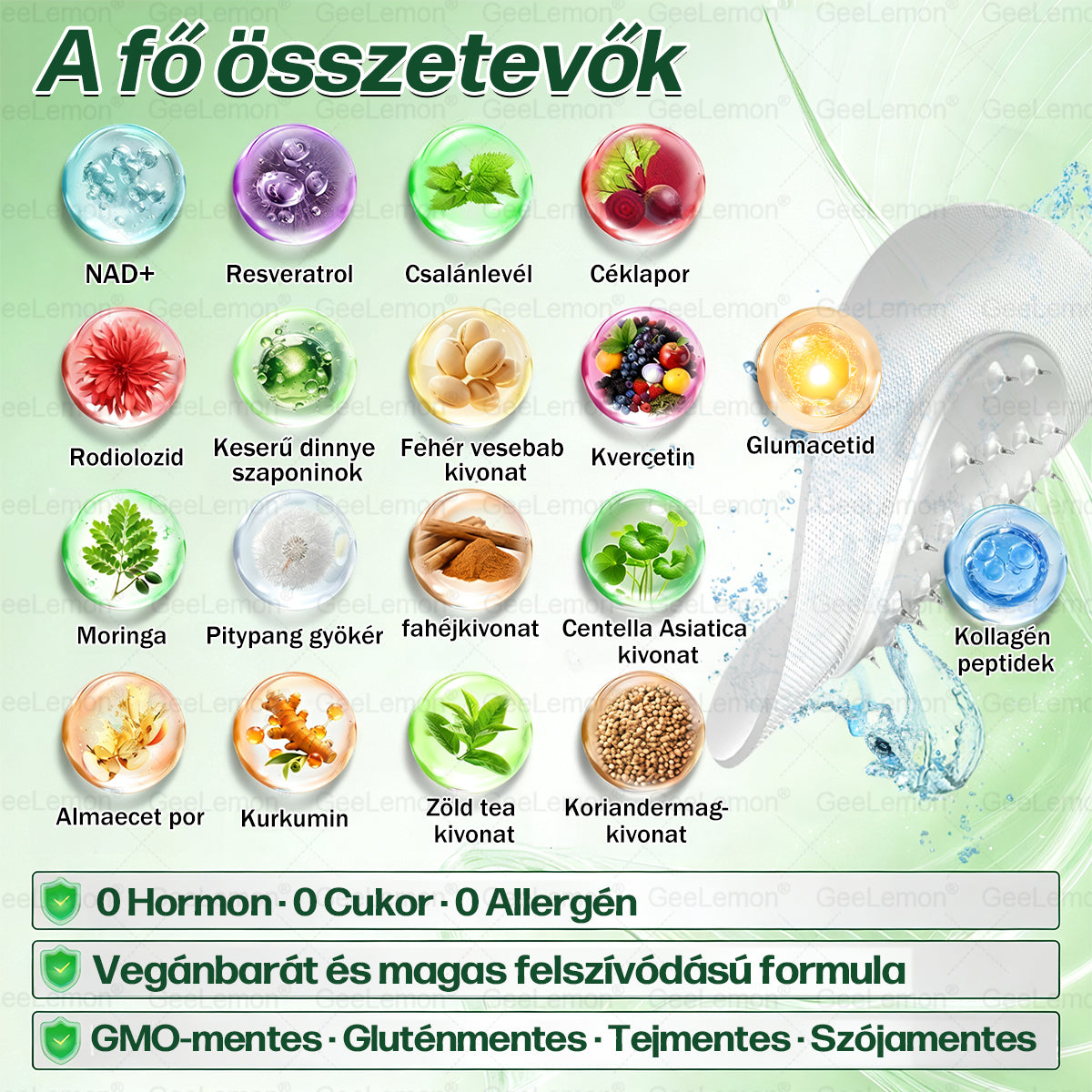 Magyar hivatalos bol 👨‍⚕️ 𝐆𝐞𝐞𝐋𝐞𝐦𝐨𝐧® 8 az 1-ben karcsúsító nano mikrotűs tapasz 🇭🇺 Napi egyszeri használat ✅ 7 napon belül látható eredmény – Alkalmas elhízás, szív- és érrendszeri problémák, cukorbetegség és ízületi problémák kezelésére.