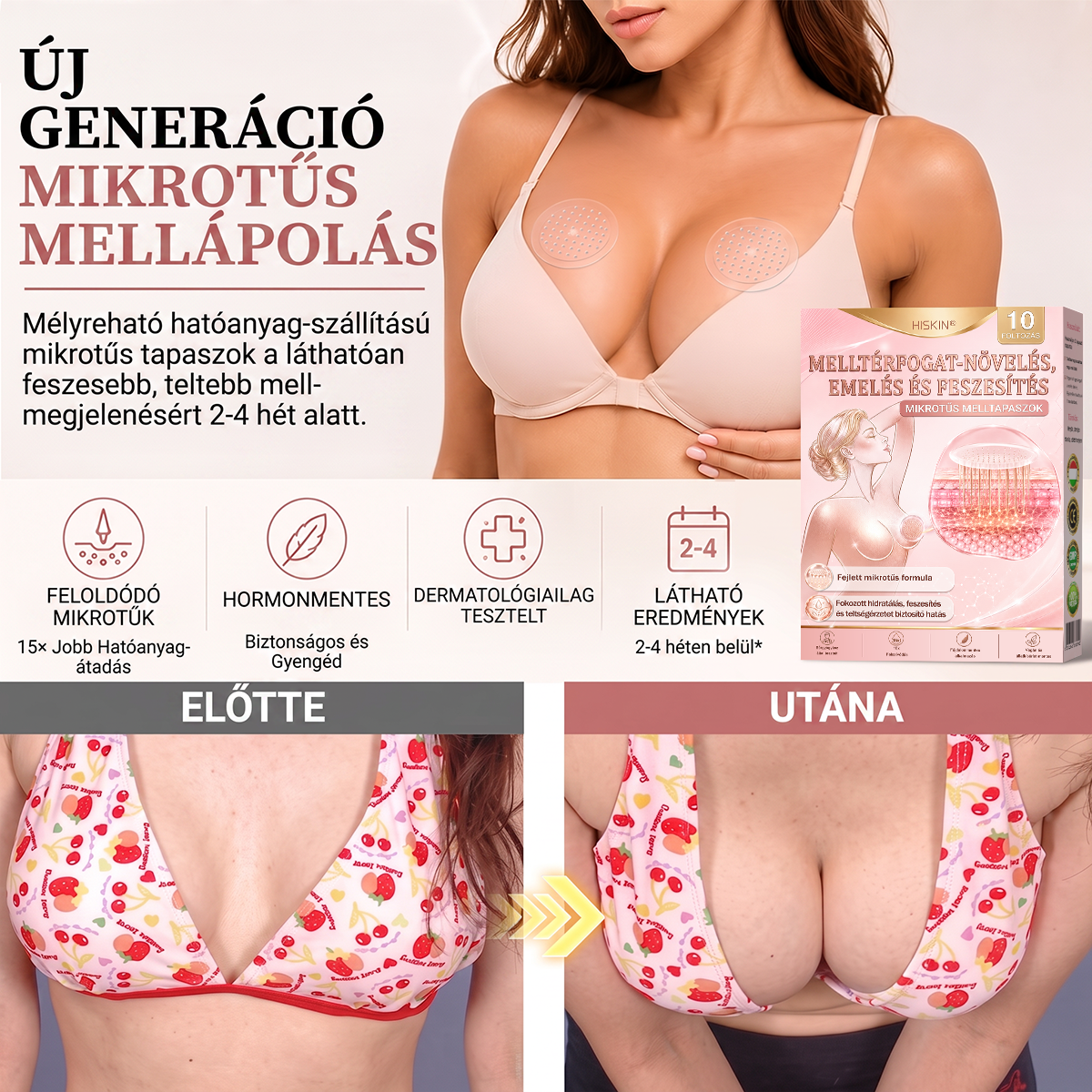 🔥HISKIN® MELLEMELŐ ÉS FESZESÍTŐ MIKROTŰS TAPASZOK