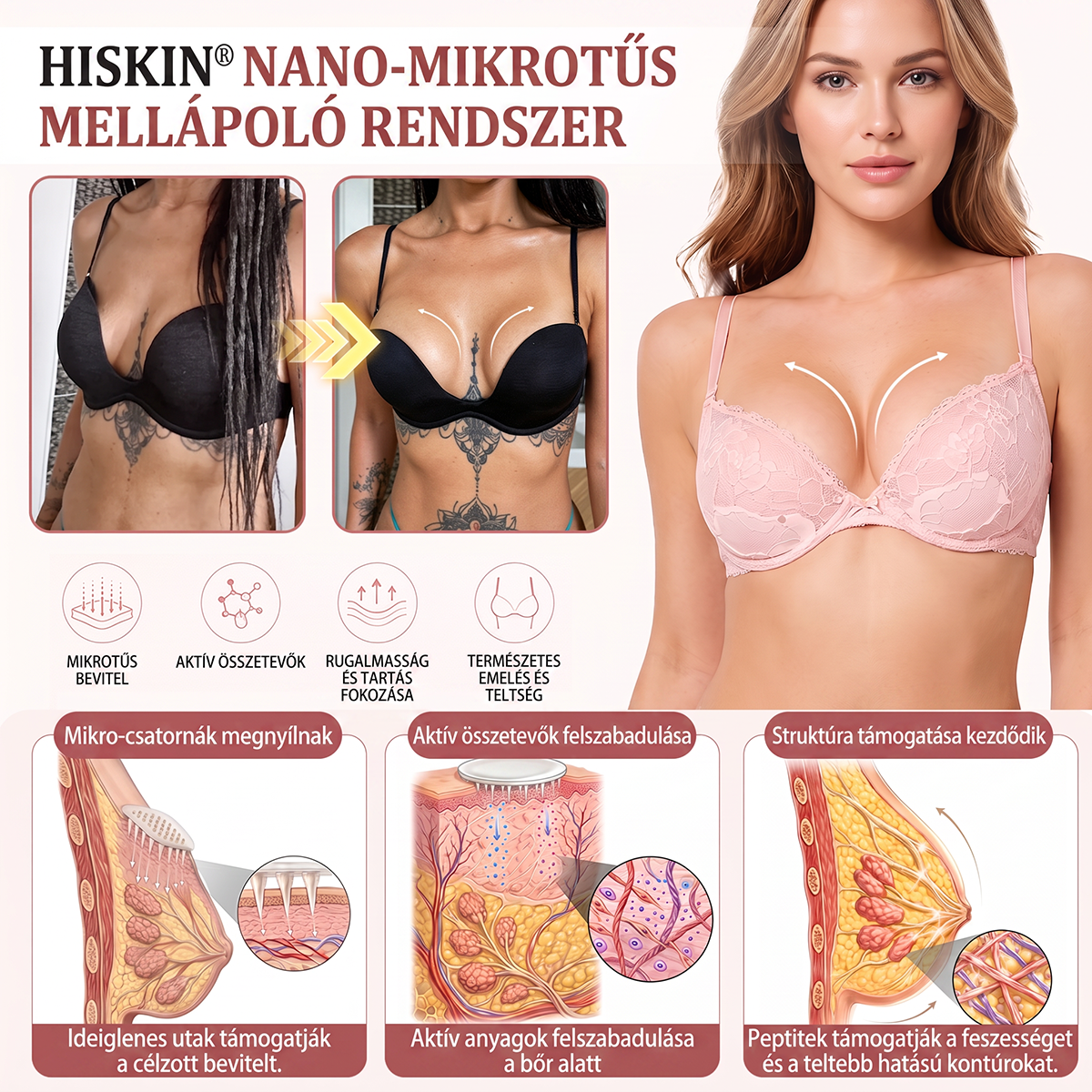 🔥HISKIN® MELLEMELŐ ÉS FESZESÍTŐ MIKROTŰS TAPASZOK