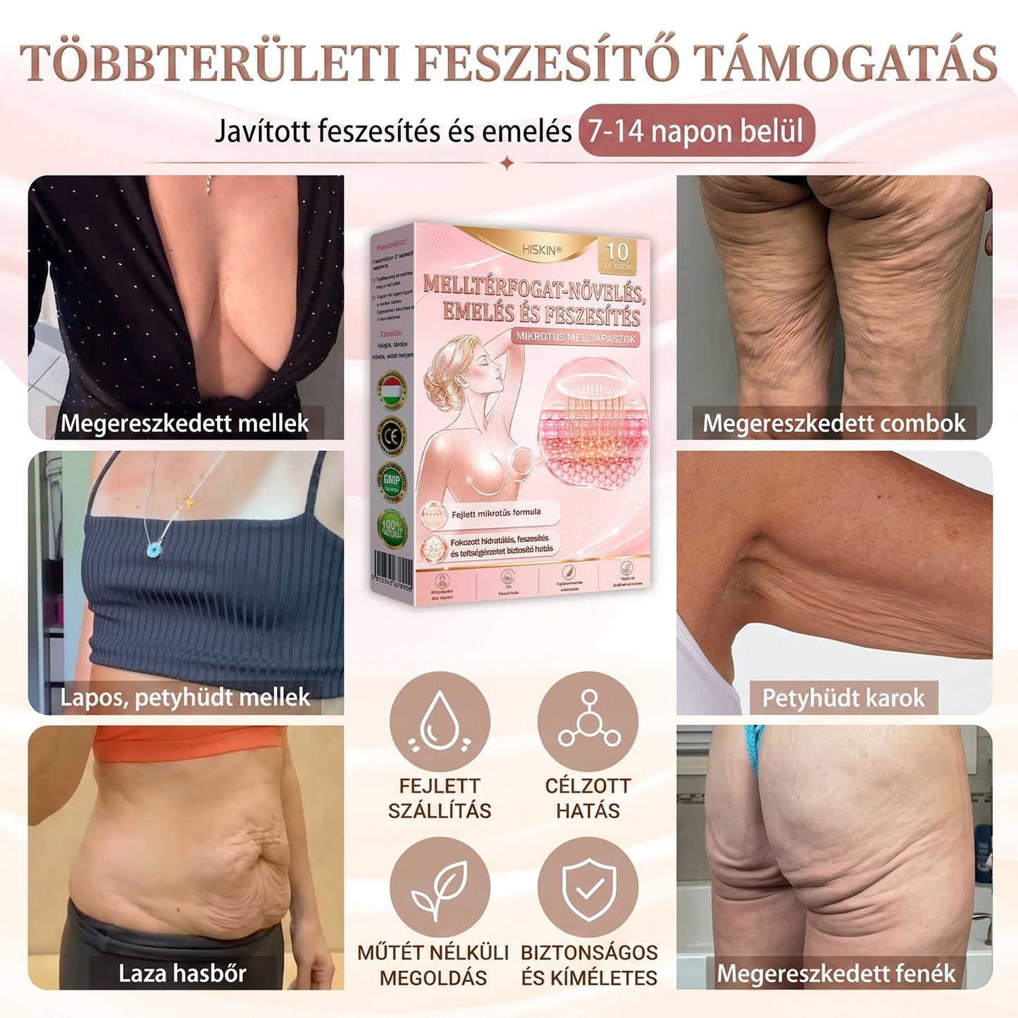 🔥HISKIN® MELLEMELŐ ÉS FESZESÍTŐ MIKROTŰS TAPASZOK